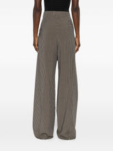 Balenciaga Checked Wide-Leg Trousers Khaki