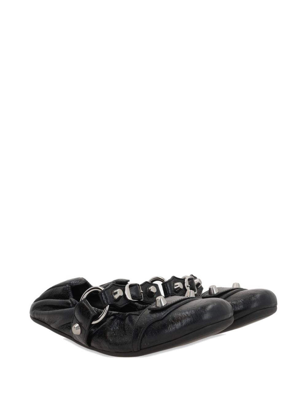Balenciaga Flat Lamb Leather Ballets Black