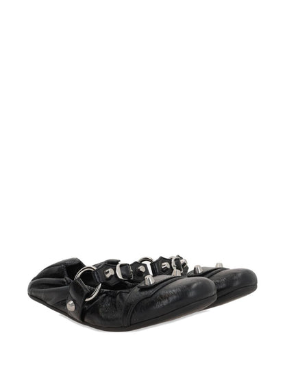 Balenciaga Flat Lamb Leather Ballets Black