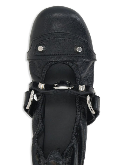 Balenciaga Flat Lamb Leather Ballets Black