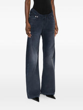 Balenciaga Regular Fit Frayed Jeans Blue
