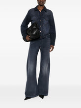 Balenciaga Regular Fit Frayed Jeans Blue