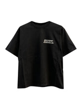 Balenciaga Logo Cotton Crewneck T-Shirt Black