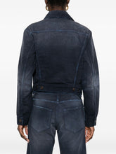 Balenciaga Buttoned Cotton Coat Blue