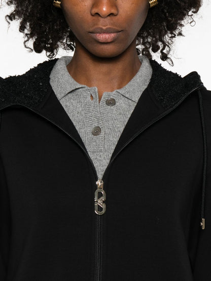 Emporio Armani Cotton Blouson Jacket Black