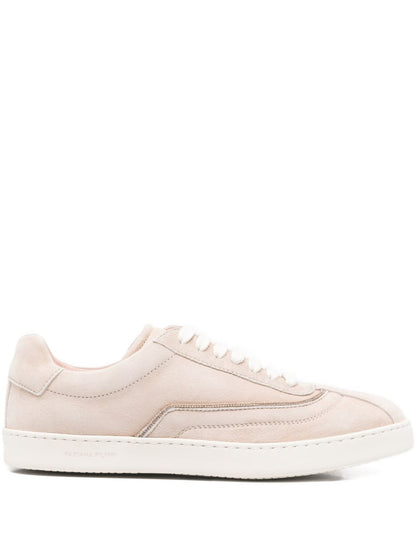 Fabiana Filippi Suede Low Sneakers Beige