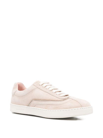 Fabiana Filippi Suede Low Sneakers Beige