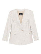 Emporio Armani Double Breasted Viscose Jacket Beige