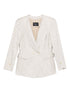 Emporio Armani Double Breasted Viscose Jacket Beige