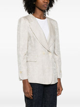 Emporio Armani Double Breasted Viscose Jacket Beige