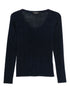 Fabiana Filippi Crewneck Viscose Sweater Blue blue