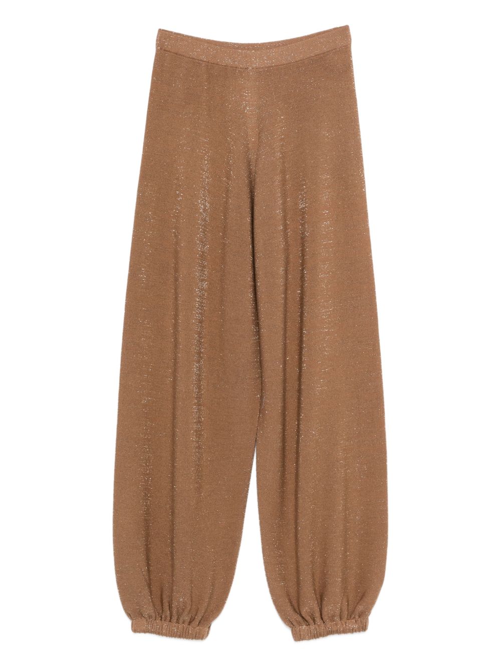 Fabiana Filippi Elastic-Waist Knit Trousers Brown