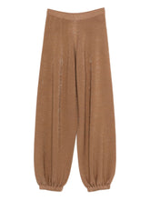 Fabiana Filippi Elastic-Waist Knit Trousers Brown