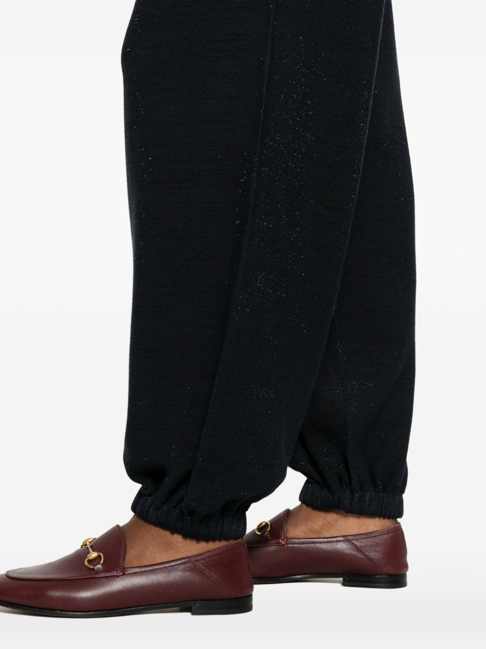 Fabiana Filippi Knitted Wool-Cotton Trousers Blue blue