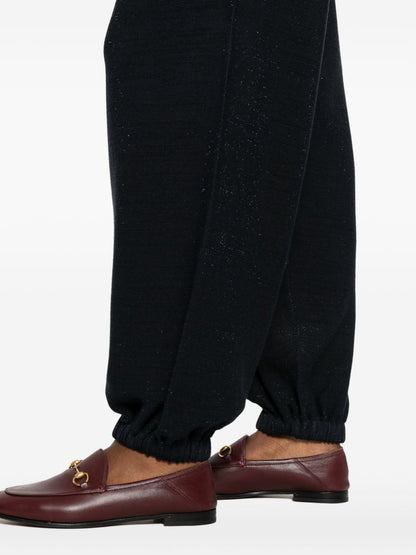 Fabiana Filippi Knitted Wool-Cotton Trousers Blue blue