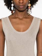 Fabiana Filippi Scoop Neck Ivory Tank Top Ivory