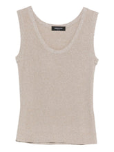 Fabiana Filippi Scoop Neck Ivory Tank Top Ivory