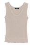 Fabiana Filippi Scoop Neck Ivory Tank Top Ivory