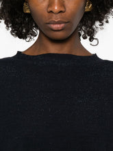 Fabiana Filippi Round Neck Wool Sweater Blue