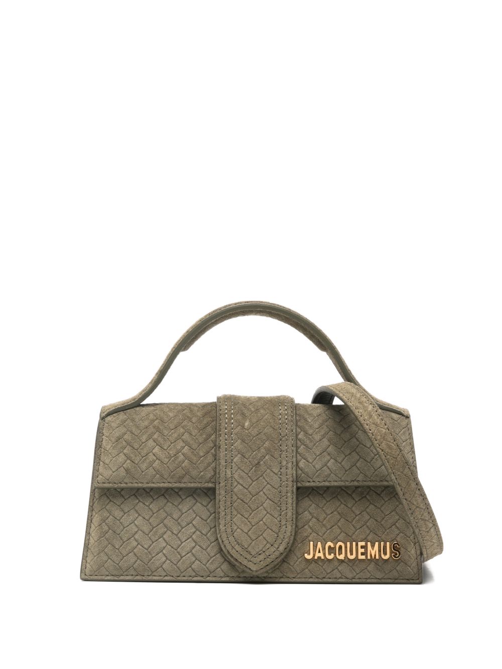 JACQUEMUS Le Bambino Calf Leather Handbag Green
