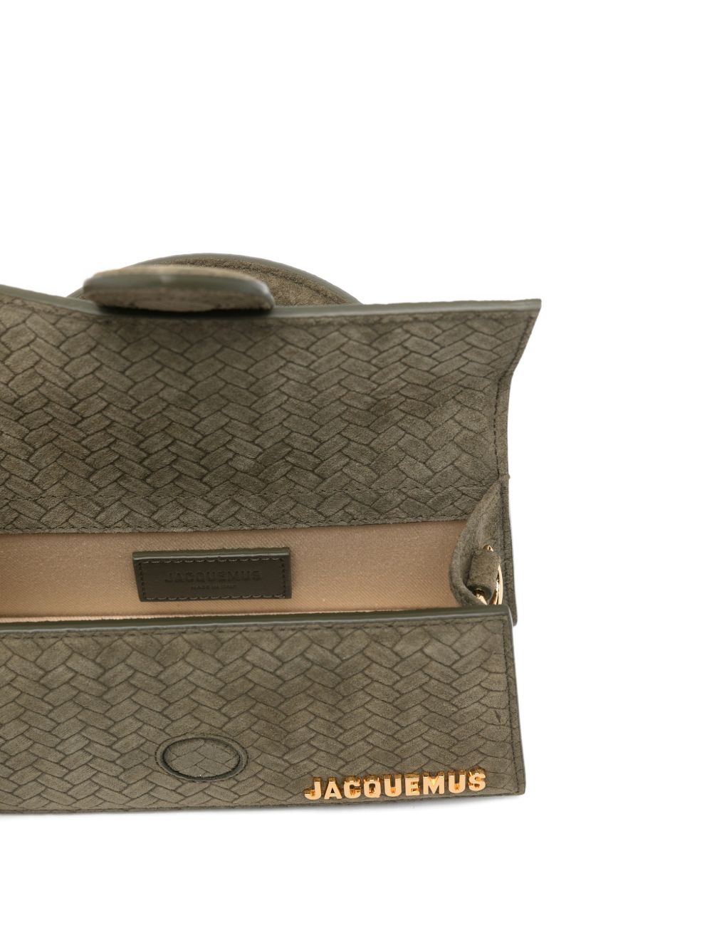 JACQUEMUS Le Bambino Calf Leather Handbag Green