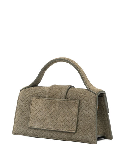 JACQUEMUS Le Bambino Calf Leather Handbag Green