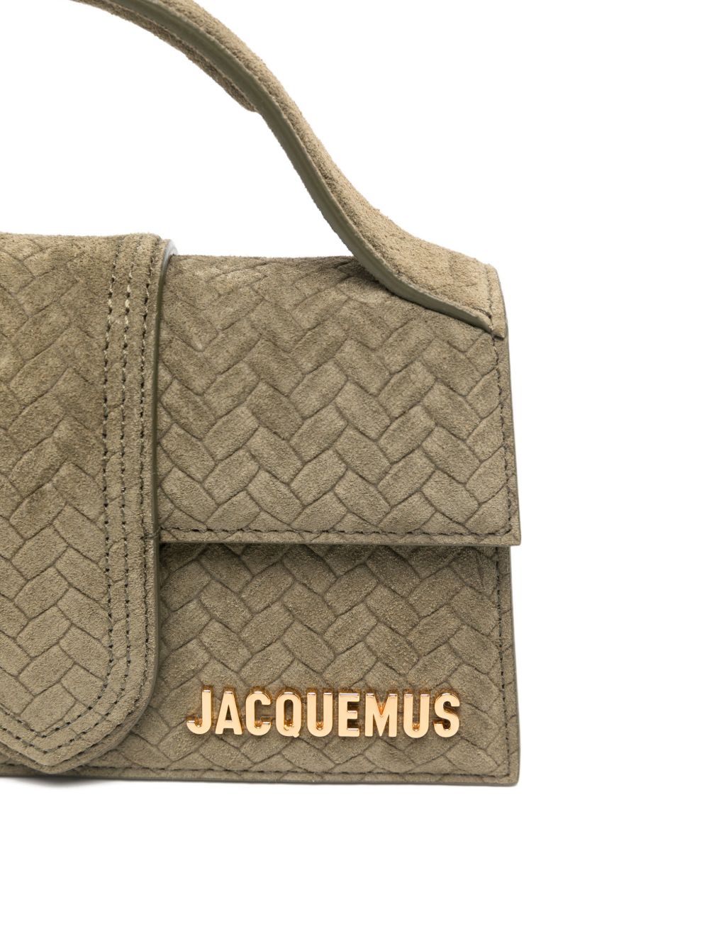 JACQUEMUS Le Bambino Calf Leather Handbag Green