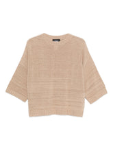 Fabiana Filippi Knitted Wool Blend Sweater Beige beige