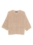 Fabiana Filippi Knitted Wool Blend Sweater Beige beige