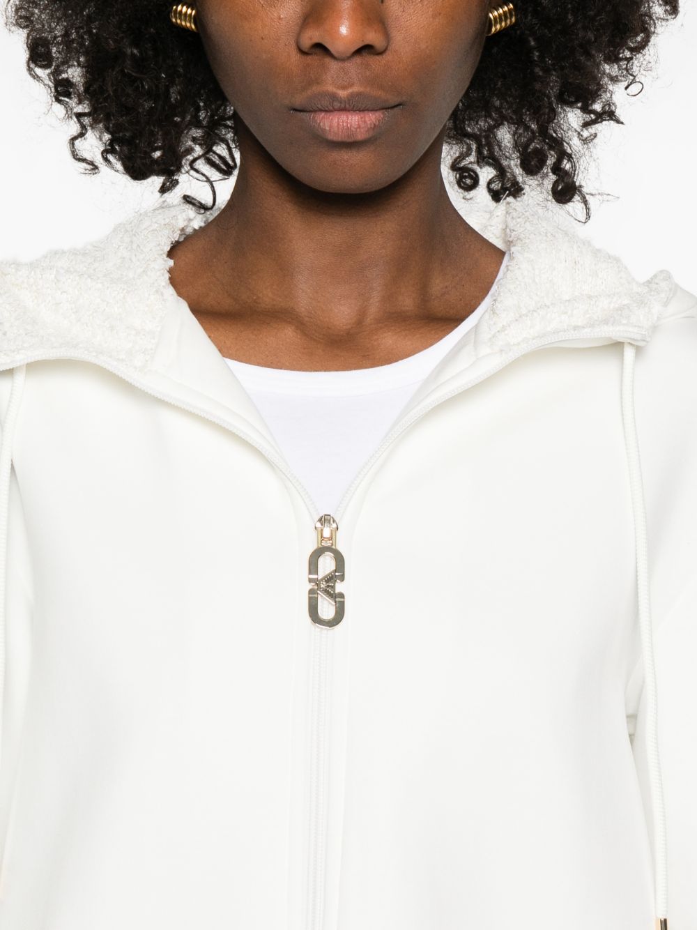 Emporio Armani Cotton Blouson Jacket White