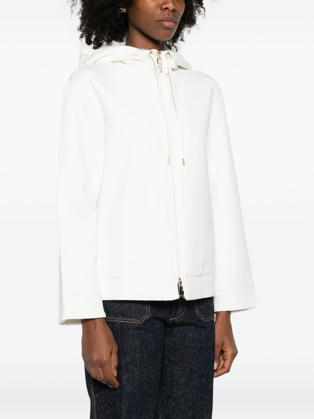 Emporio Armani Cotton Blouson Jacket White