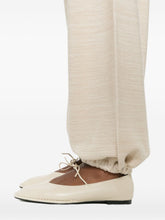 Fabiana Filippi Elasticated Wool-Cotton Trousers Ivory ivory