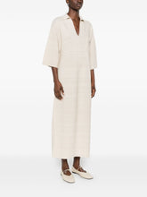 Fabiana Filippi V-Neck Wool Shirtdress Ivory ivory