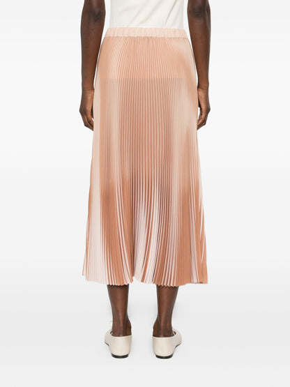 Fabiana Filippi Pleated Midi Skirt Orange orange
