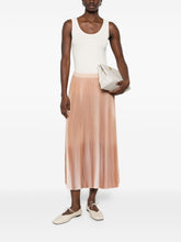 Fabiana Filippi Pleated Midi Skirt Orange orange