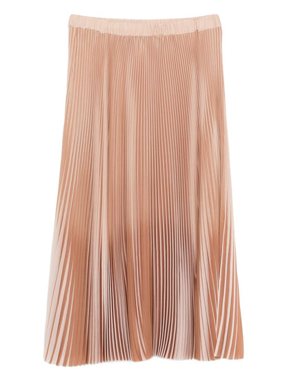 Fabiana Filippi Pleated Midi Skirt Orange orange