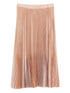 Fabiana Filippi Pleated Midi Skirt Orange orange