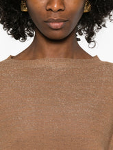 Fabiana Filippi Round Neck Wool Sweater Brown