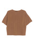 Fabiana Filippi Round Neck Wool Sweater Brown