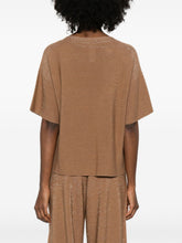 Fabiana Filippi Round Neck Wool Sweater Brown
