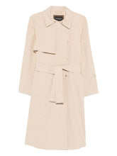 Emporio Armani Double-Breasted Cotton Trench Beige