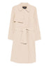 Emporio Armani Double-Breasted Cotton Trench Beige