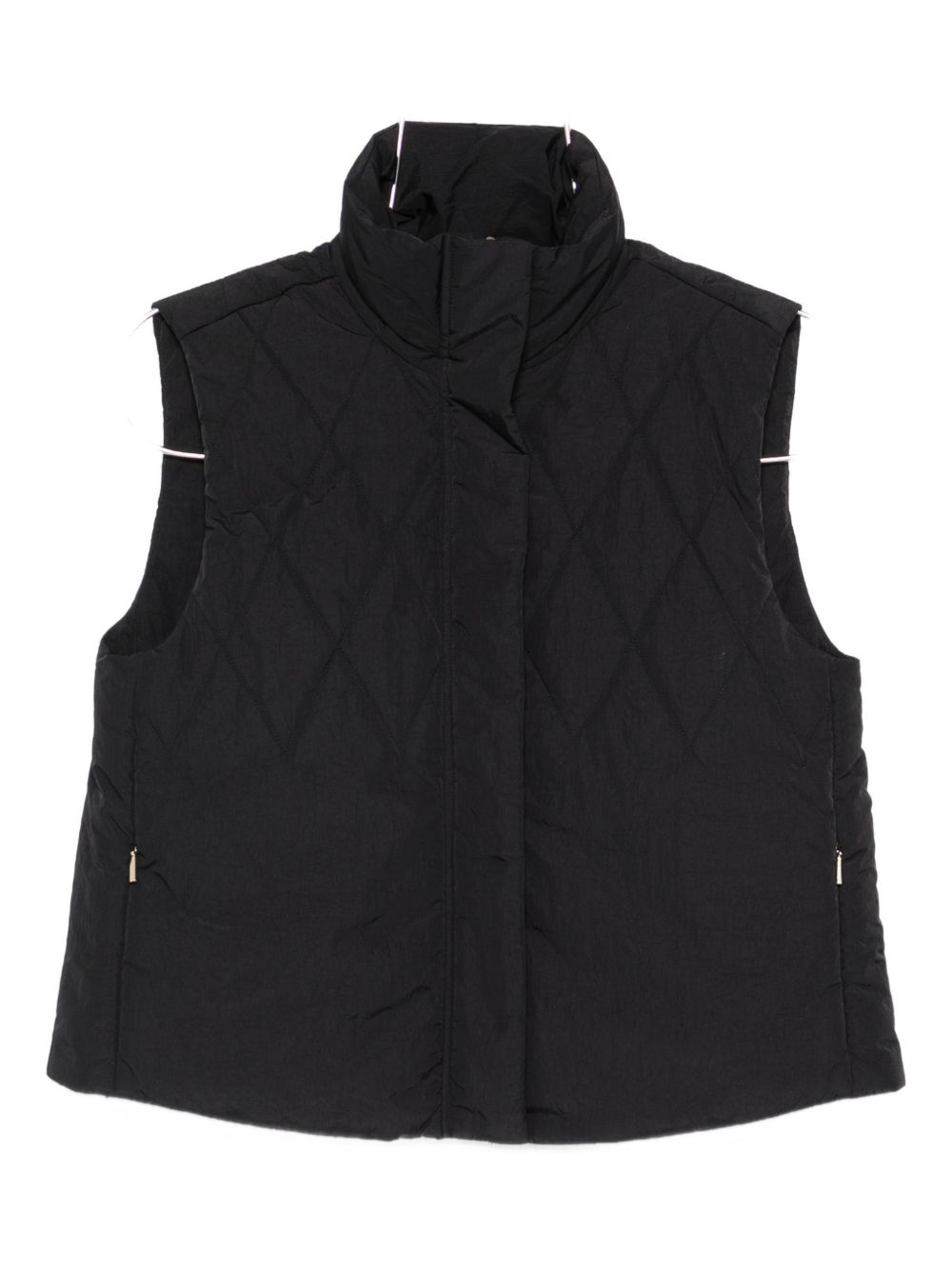Emporio Armani Down Nylon Vest Jacket Black