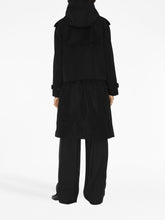 Burberry Cropped Cotton Trench Coat Black black