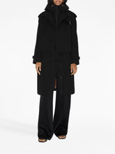 Burberry Cropped Cotton Trench Coat Black black