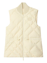 Burberry Check Stitch Down Vest White