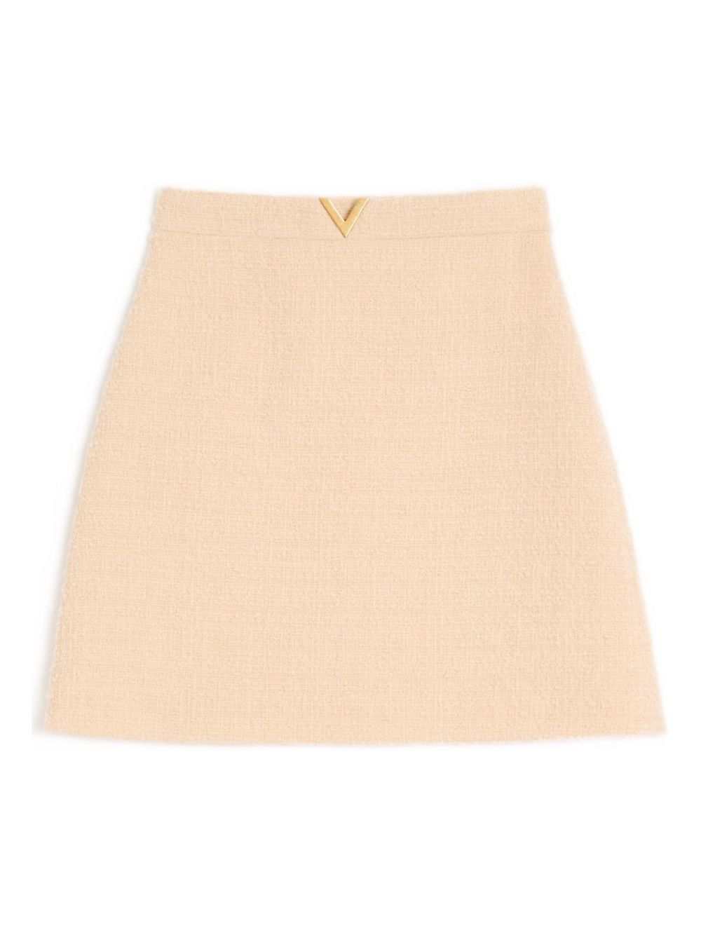 Valentino VLogo Signature Wool Skirt Beige beige