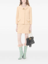 Valentino VLogo Signature Wool Skirt Beige beige