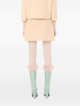 Valentino VLogo Signature Wool Skirt Beige beige