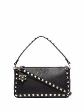 Valentino Garavani Rockstud Small Leather Shoulder Bag Black